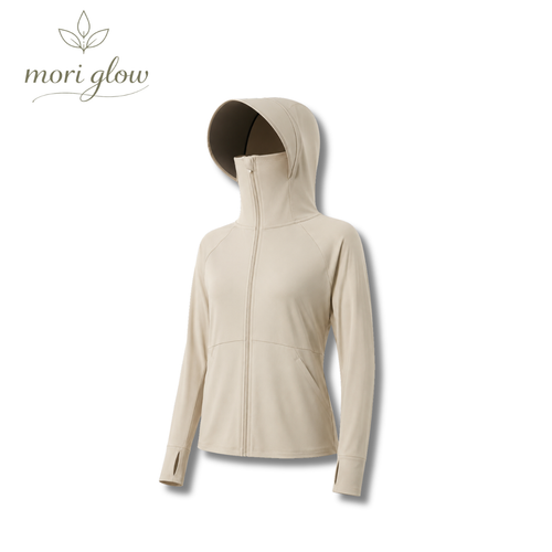 Mori Glow™ | UVカット接触冷感 超軽量フード付きパーカー