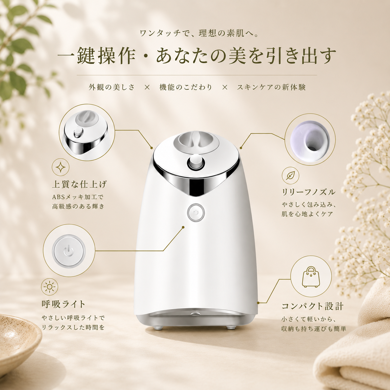 Mori Glow™｜水光フェイスマスクメーカー
