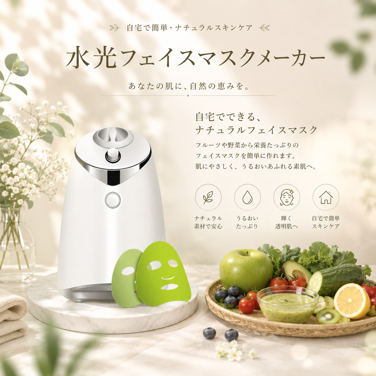 Mori Glow™｜水光フェイスマスクメーカー
