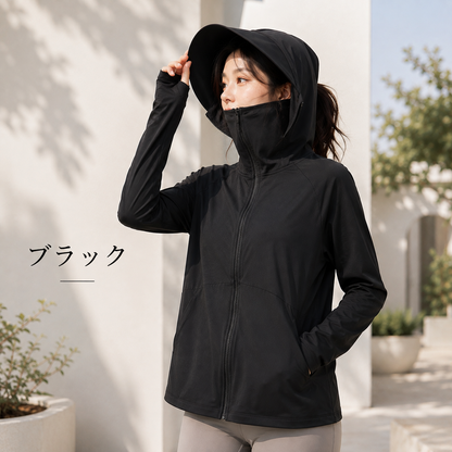 Mori Glow™ | UVカット接触冷感 超軽量フード付きパーカー