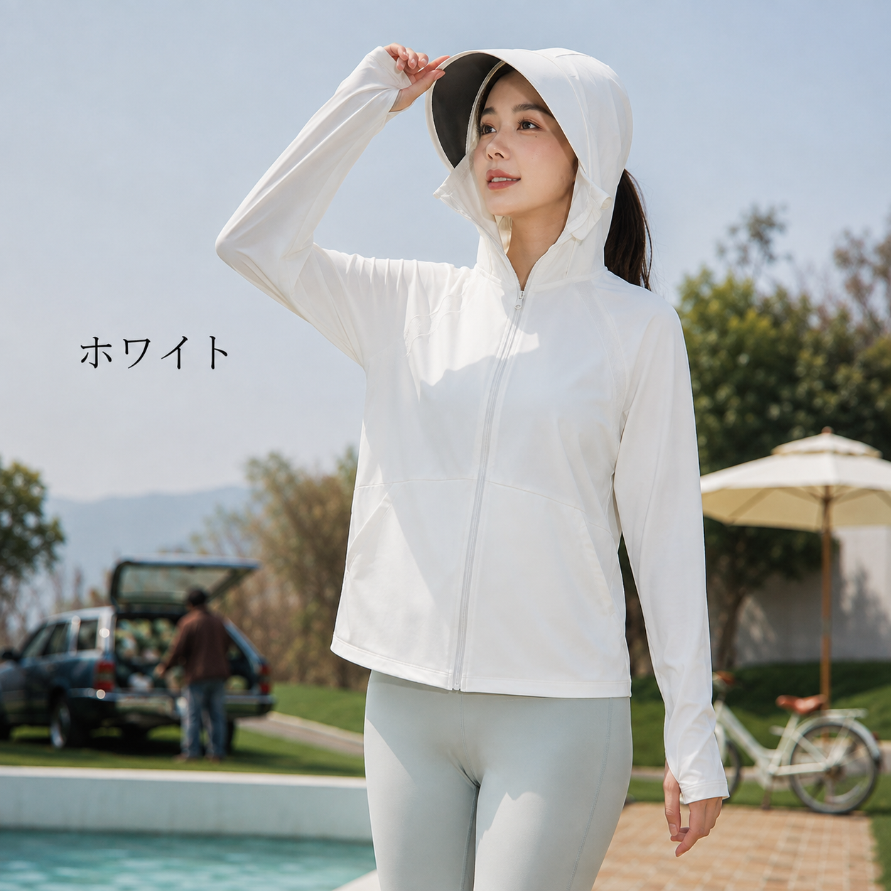 Mori Glow™ | UVカット接触冷感 超軽量フード付きパーカー