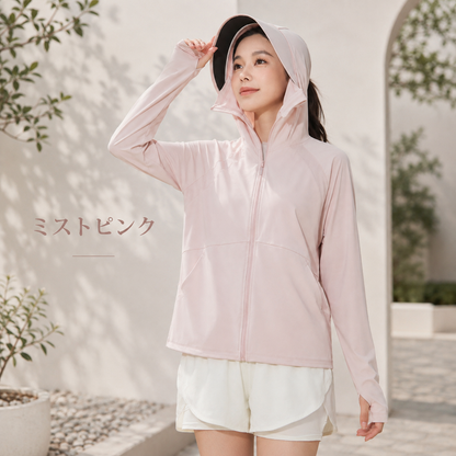 Mori Glow™ | UVカット接触冷感 超軽量フード付きパーカー