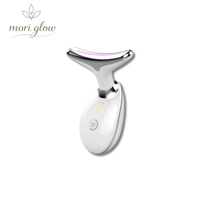 Mori Glow™｜多機能ネックケア美顔器｜LED光ケア・EMS・温熱機能